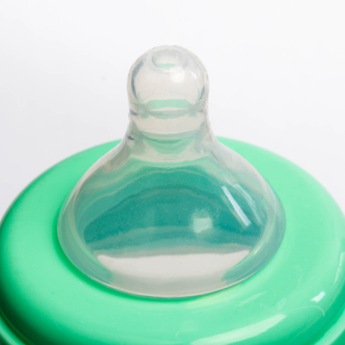 Бутылочка для кормления, с ручками, 300 мл, от 0 мес., цвет зелёный