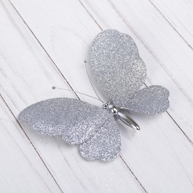 

Подвеска новогодняя "Бабочка" обсыпка 10 см микс