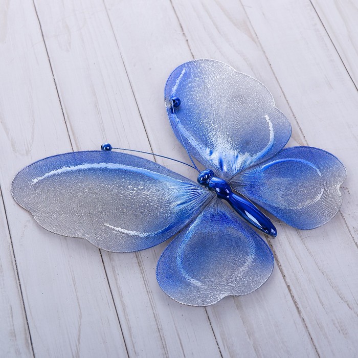 Подвеска новогодняя "Бабочка"МИКС 20 см большая