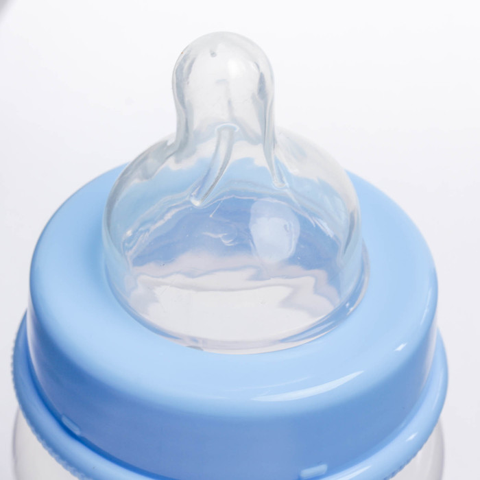 Бутылочка для кормления, 150 мл, от 0 мес., цвет голубой