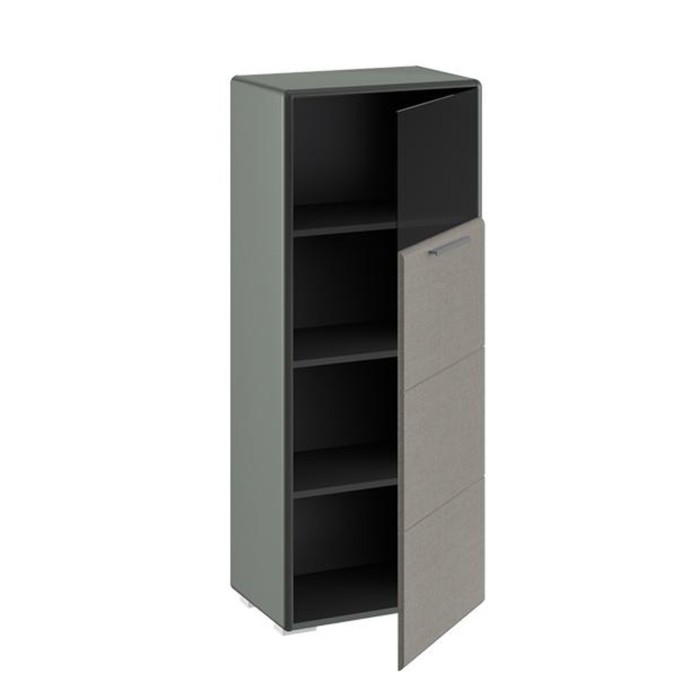 Шкаф комбинированный с 1 дверью Наоми Джут Фон серый