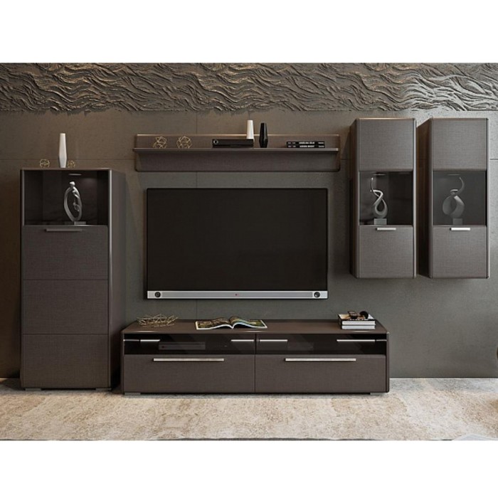 Шкаф комбинированный с 1 дверью Наоми Джут Фон серый