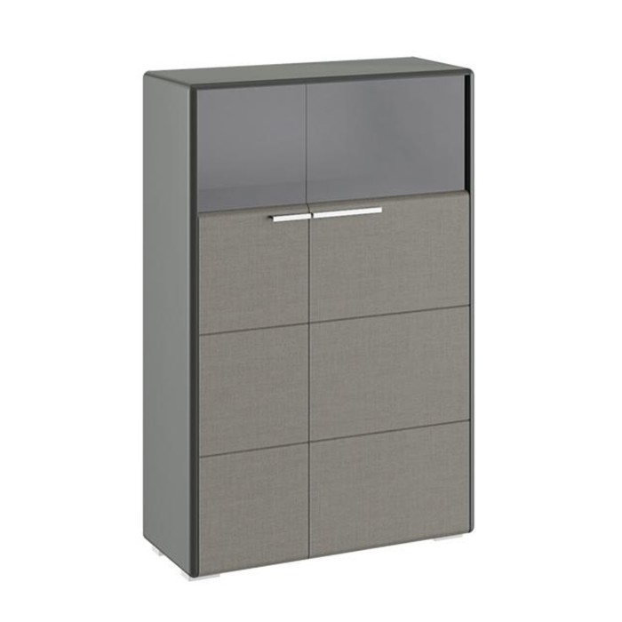 Шкаф комбинированный с 2 дверями Наоми Джут Фон серый
