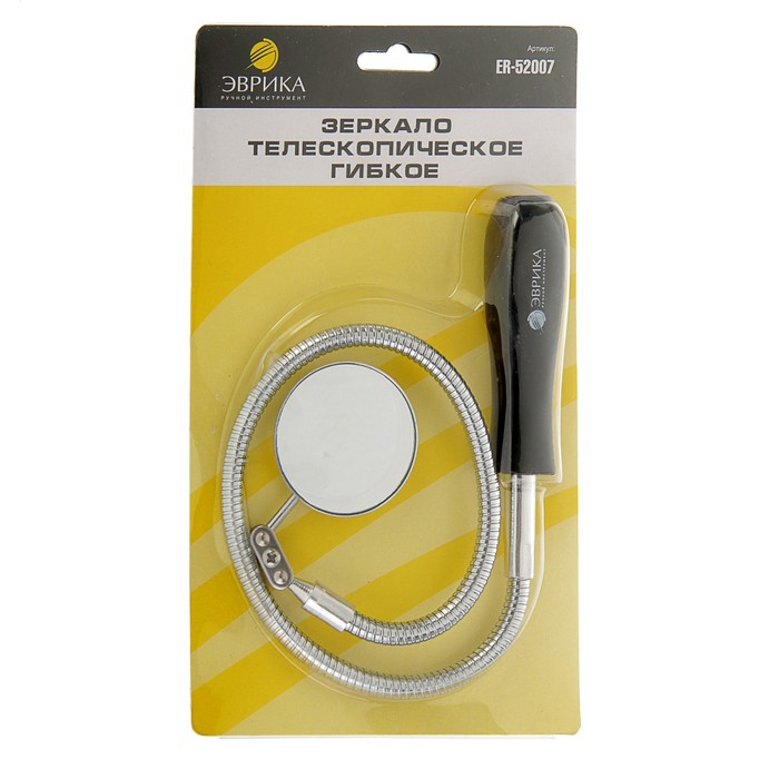 Зеркало "Эврика", гибкое, с резиновой ручкой, длина 635 мм, d = 50,8 мм