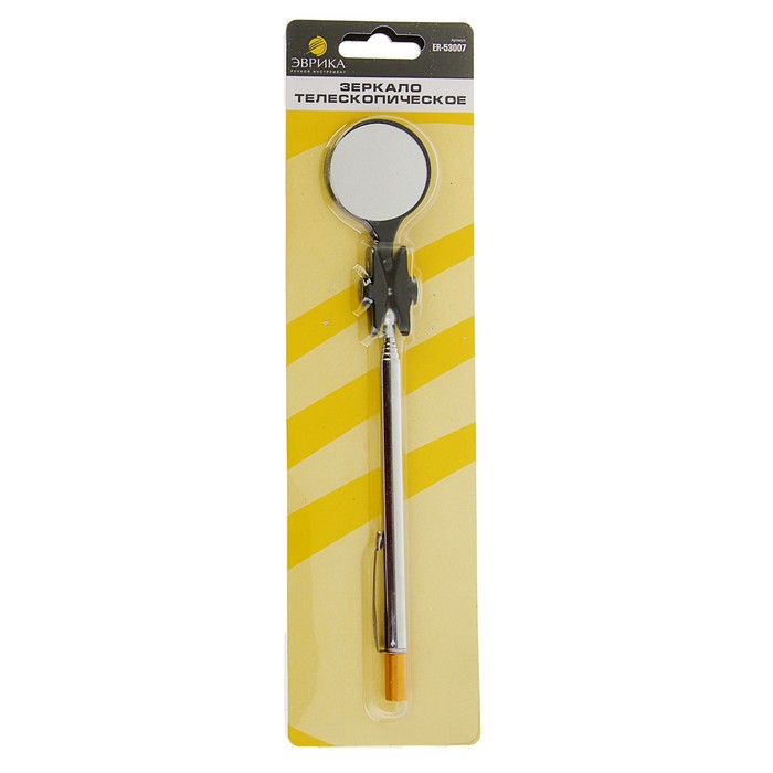Зеркало "Эврика", телескопич., с магнитом, круглое, 38 мм, длина 525 мм