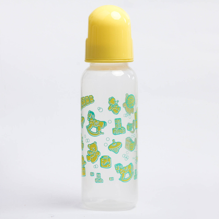 Бутылочка для кормления, 250 мл, от 0 мес., цвета МИКС