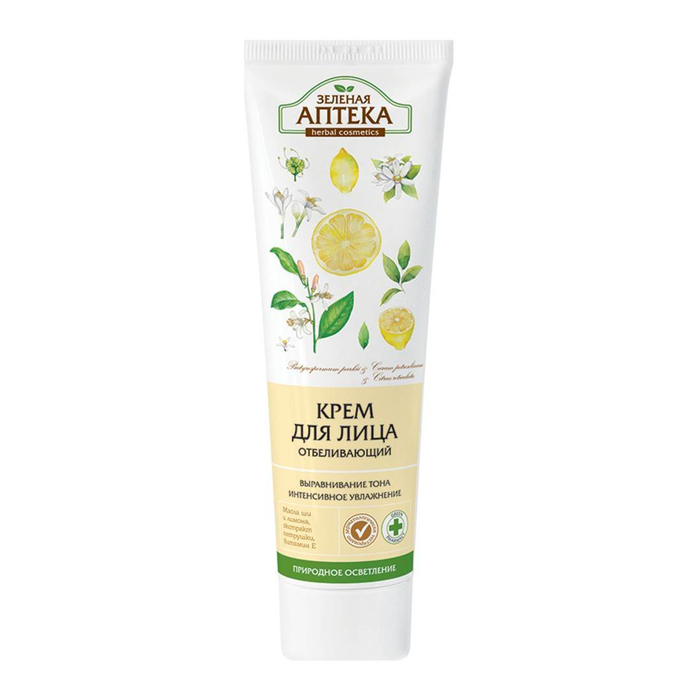 Крем для лица "Зелёная аптека", отбеливающий, 100 мл
