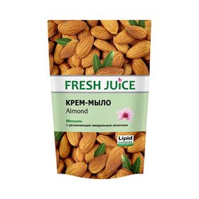 

Жидкое крем-мыло Fresh Juice с увлажняющим молочком «Миндаль», 460 мл