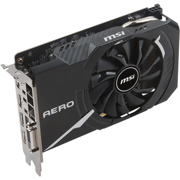 Видеокарта MSI GeForce GTX 1060 AERO ITX OC 3G,192bit,GDDR5,1544/8008,DVI,HDMI,DP