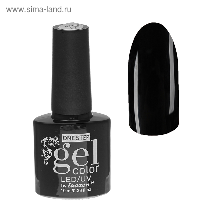 

Гель-лак для ногтей, 216-003-2, однофазный, LED/UV, 10мл, цвет 216-003-2 чёрный