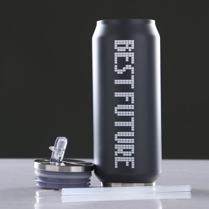 Термокружка "Best future" с поильником, 450 мл, 7х20 см, микс