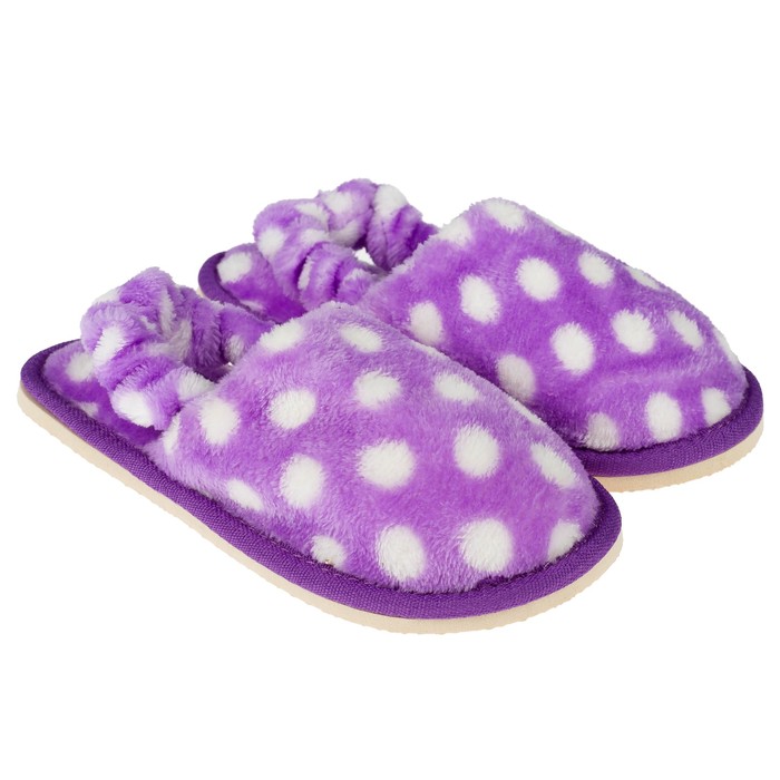 Тапочки детские Forio с фикс. пяточной частью арт. 136-7022 А, цвет фиолетовый, размер 30
