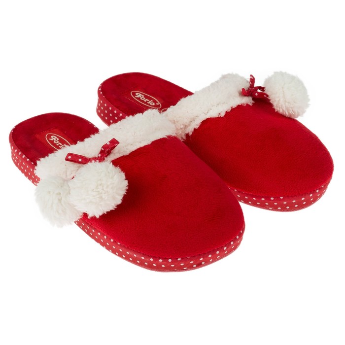 Тапочки детские Forio с открытой пяточной частью арт. 138-6047, цвет красный, размер 35