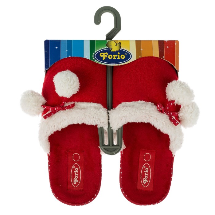 Тапочки детские Forio с открытой пяточной частью арт. 138-6047, цвет красный, размер 35