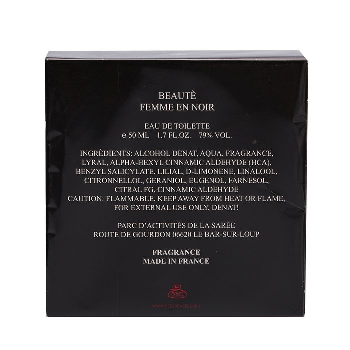 Туалетная вода Beaute Femme En Noir, 50 мл