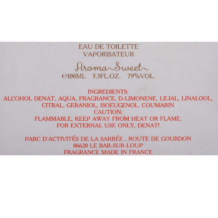 Туалетная вода Aroma sweet, 100 мл