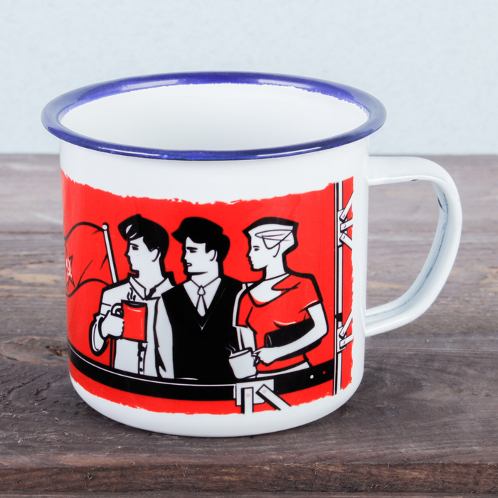 Кружка эмалированная "СССР", 350 мл