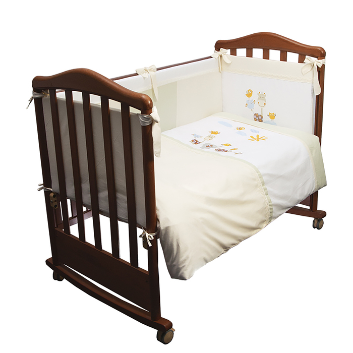 Детское постельное бельё "Пикник" 100х140, 110х140, 60х40, цв молочный, сатин хл100 370/10