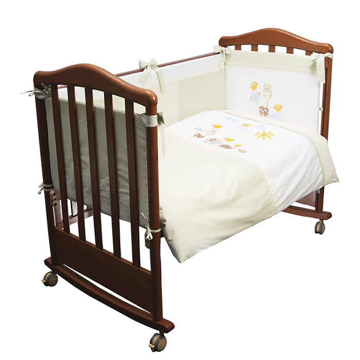 Детское постельное бельё "Пикник" 100х140, 110х140, 60х40, цв фисташковый, сатин хл100 370/3