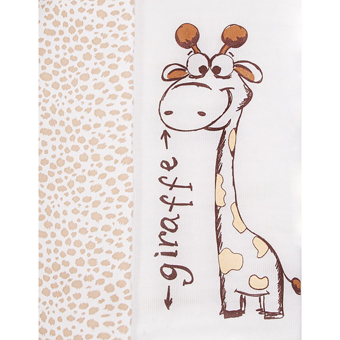 Плед "Жираф", 90х90, цв бежевый, трикотаж хл100 593/4