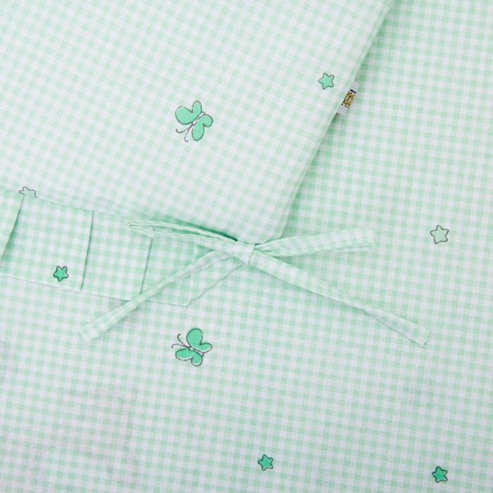 Комплект "Оленята" 6 предметов, цв салатовый, бязь хл100 627/3