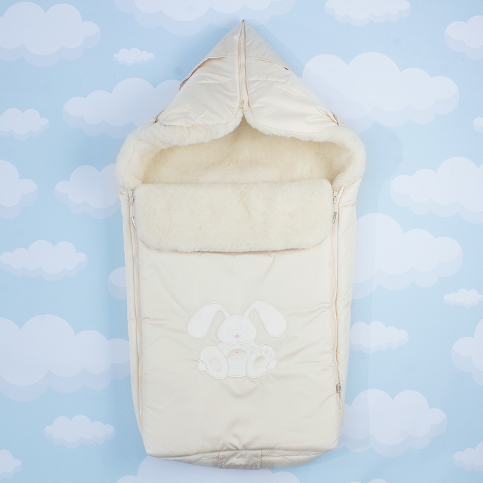 Конверт "Зайчик", 80х45, цв бежевый, дюспо пэ100, ш80пэ20, шелтер 200гм 969/4