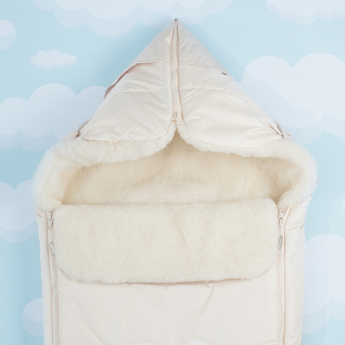 Конверт "Зайчик", 80х45, цв бежевый, дюспо пэ100, ш80пэ20, шелтер 200гм 969/4