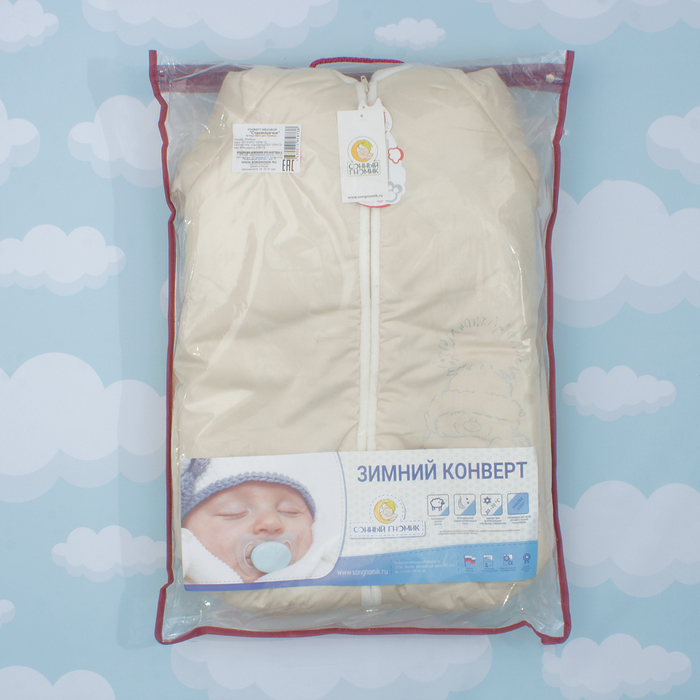 Конверт "Счастливчик" 80х40, цв бежевый, дюспо пэ100, ш80пэ20, шелтер 200гм 989/4