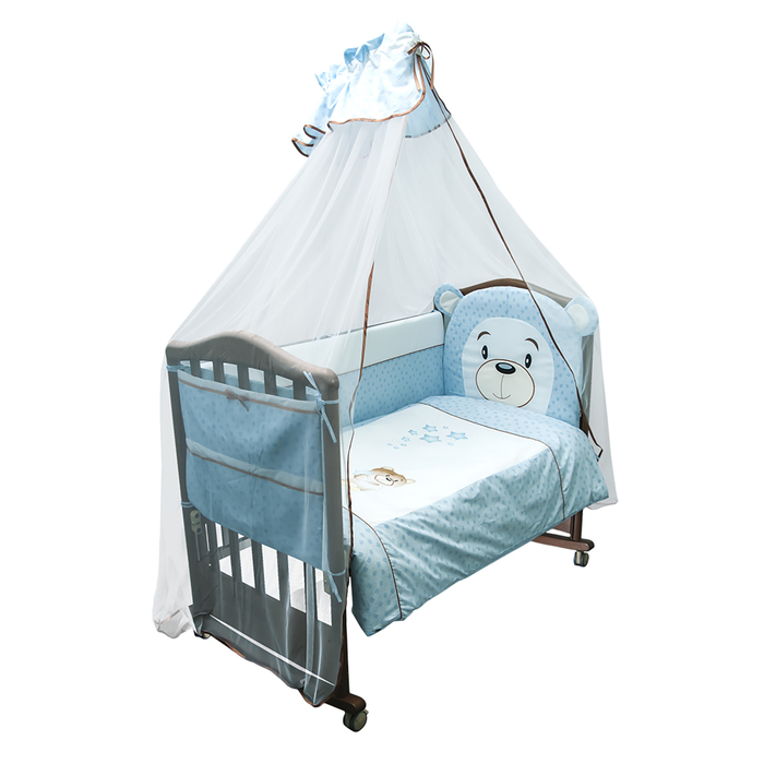 Борт "Умка"  360х43, цв голубой, ранфорс хл100, холлофайбер 400гм 176/1