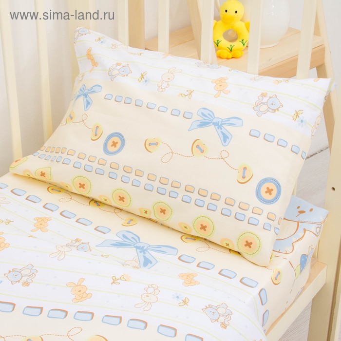 

Детское постельное бельё «Акварель», размер 110×144 см, 110×150 см, 40×60 см, цвет голубой