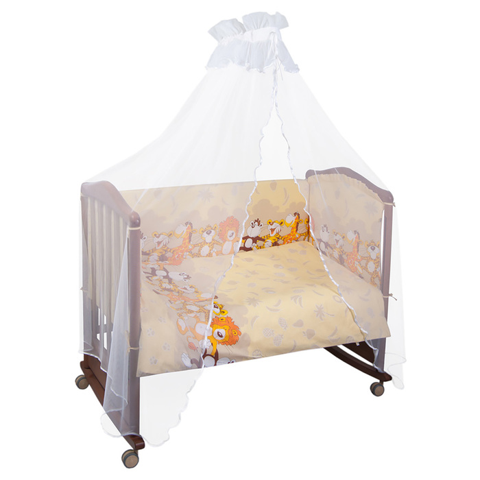 Детское постельное бельё "Африка" 100х140, 110х140, 60х40, цв бежевый, бязь хл100 331/4