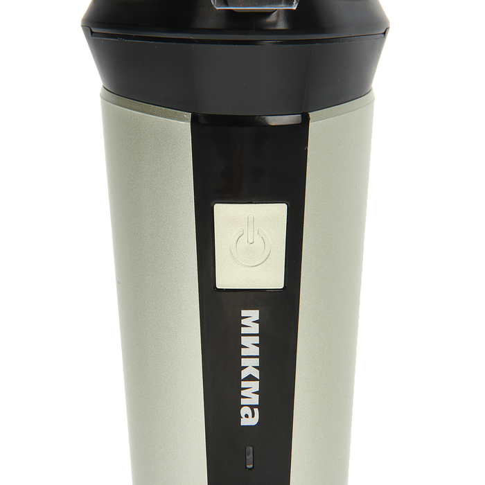 Электробритва МИКМА 352Р, 3 Вт, роторная, сухое бритье, аккумулятор, серебристая