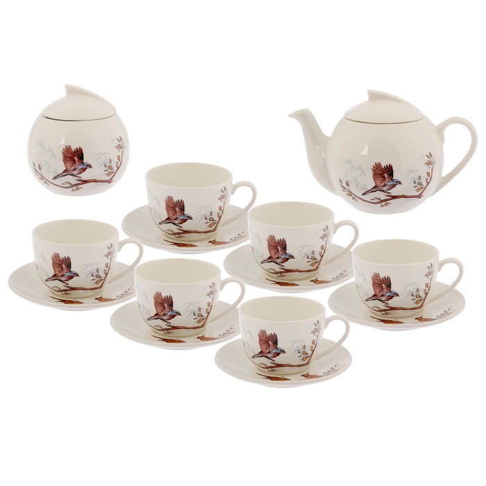 Сервиз чайный "Соната. Птицы", 14 предметов