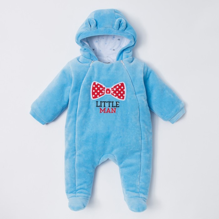 Комбинезон на синтепоне Крошка Я "Джентльмен" рост 62-68см (3-6мес)