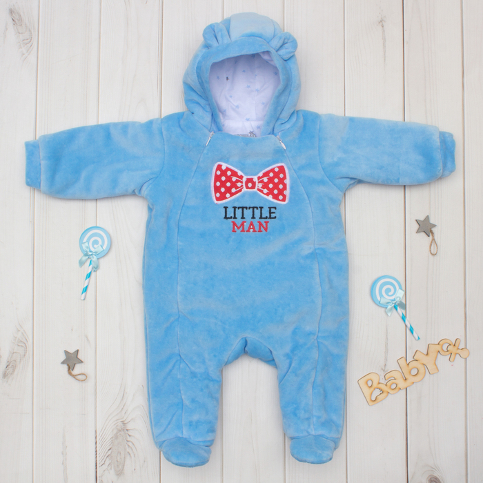 Комбинезон на синтепоне Крошка Я "Джентльмен" рост 68-74см (6-9мес)