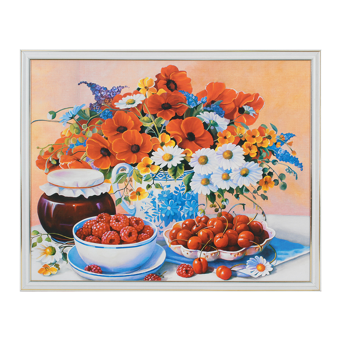 Картина "Натюрморт с ягодами" 42х52 см