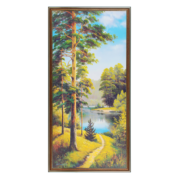 Картина "Сосновый бор" 37х74 см