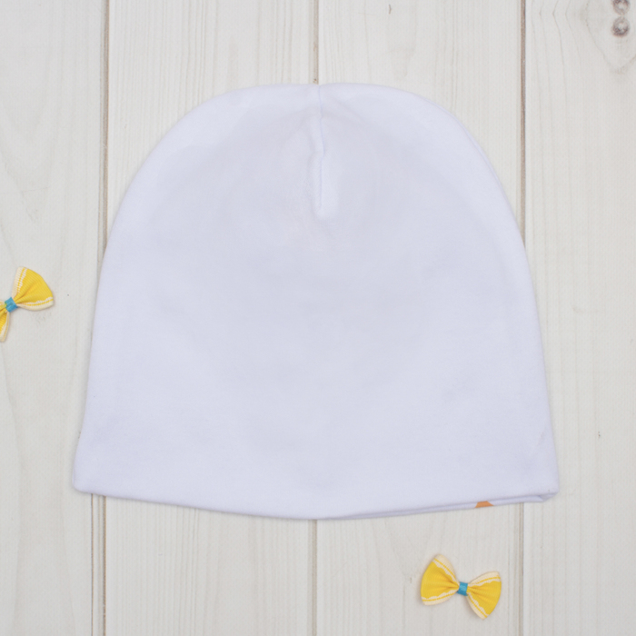Чепчик (шапочка) Крошка Я "Little miss" бел, р-р 46 (9-12 мес)
