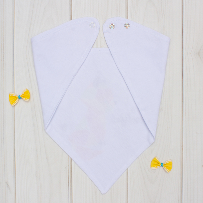 Нагрудник-платок Я "Little miss" белый