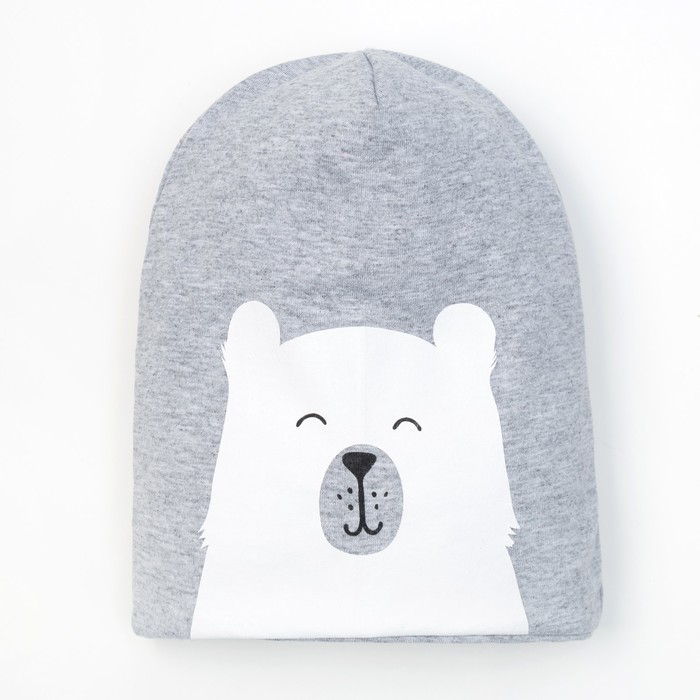 Чепчик (шапочка) Крошка Я "Baby bear" сер, р-р 48 (1,5-2 года)