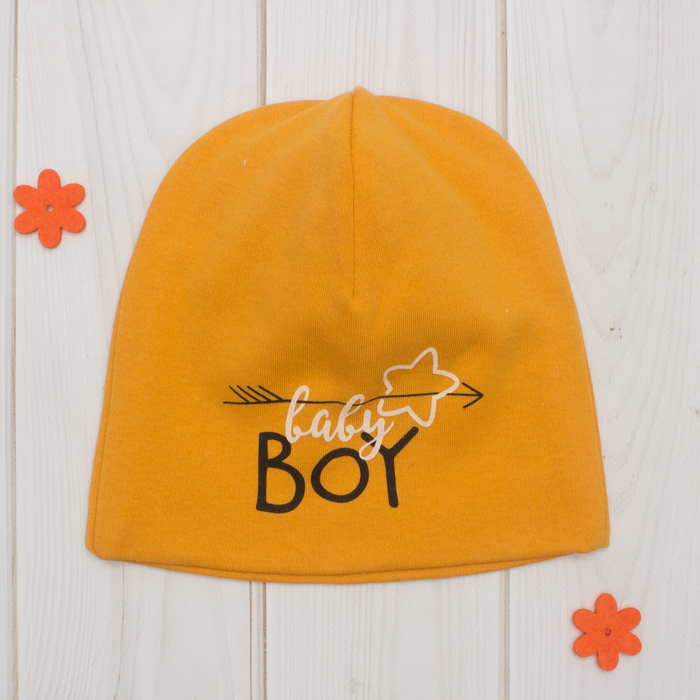 Чепчик (шапочка) Крошка Я "Baby bear" желт, р-р 50 (3-4 года)