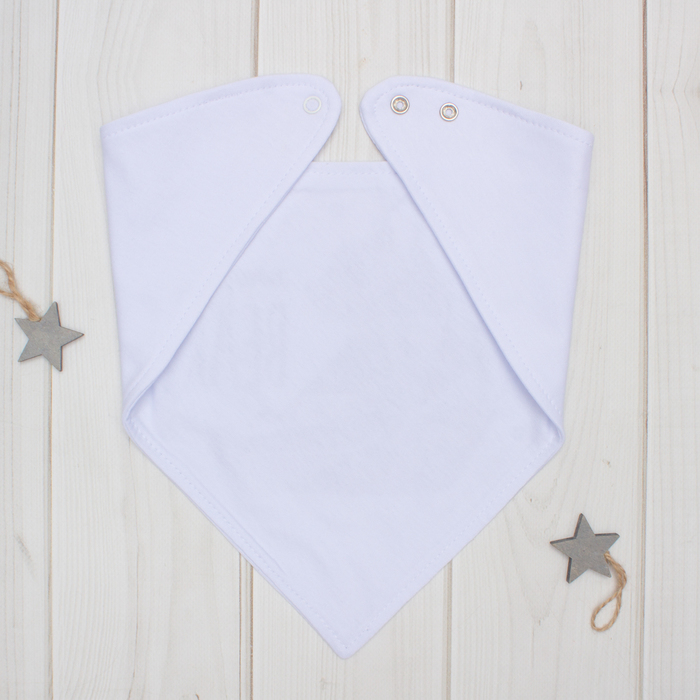 Нагрудник-платок Крошка Я "Baby bear" белый