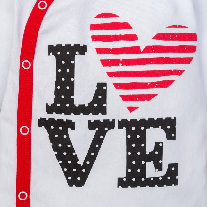 Комбинезон детский Крошка Я "LOVE" рост 62-68см (3-6мес)