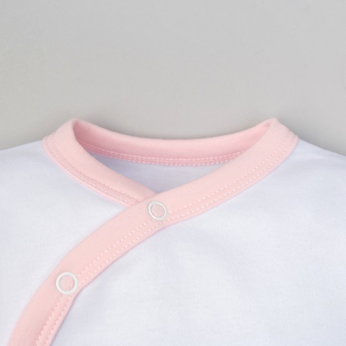 Комбинезон детский Крошка Я "Люблю маму и папу" роз, рост 68-74см (6-9мес)