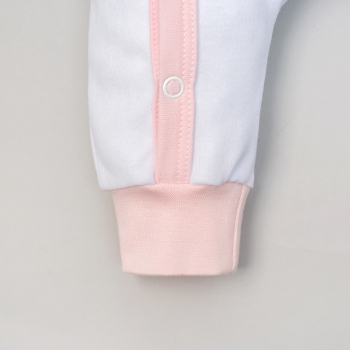 Комбинезон детский Крошка Я "Люблю маму и папу" роз, рост 68-74см (6-9мес)