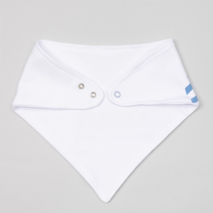 Нагрудник-платок Крошка Я "Люблю маму и папу" голубой