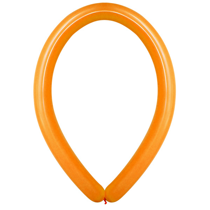 Шар для моделирования 270, пастель, оранжевый, набор 100 шт