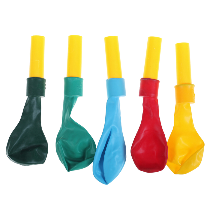 Набор шаров 7" "Шар-свисток" пастель, 5 шт Микс