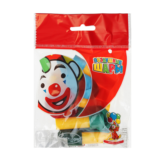 Набор шаров 7" "Шар-свисток" пастель, 5 шт Микс