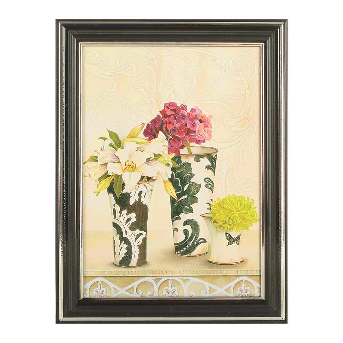 Картина "Три вазы" 16х21 см